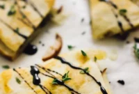 Pear, Brie & Caramelized Onion Quesadillas