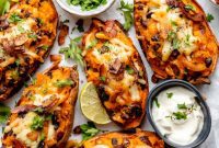 Stuffed Sweet Potato Skins