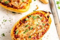 Lasagna-Stuffed Spaghetti Squash
