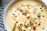 Velvety Roasted Cauliflower Soup