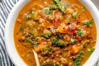 Easy Vegan Spiced Lentil Soup