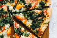 Garlicky and Ridiculously Delicious Kale Pesto Pizza