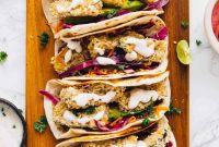 Golden Zucchini Tacos with Bright Slaw and Zesty Crema