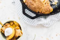 Vegan Peach Cobbler for Breakfast