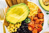 Loaded Taco Salad Bowl with Fresh Lime Crema Drizzle