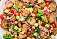 Rustic Chickpea Panzanella