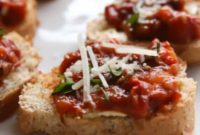 Homemade Sun-Kissed Tomato Bruschetta