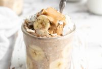 Creamy Peanut Butter Banana Overnight Oats