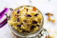 Homemade 3-Ingredient Coconut Rose Sugar Scrub