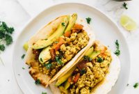 Simple Southwestern Tofu Scramble Tacos