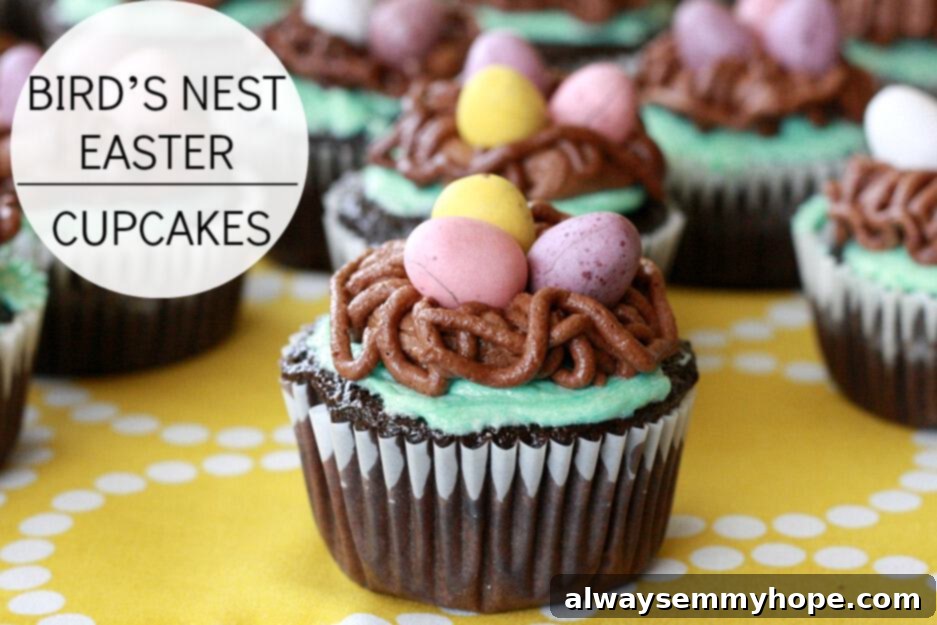 Charming Bird's Nest Easter Cupcakes 1 featured 1995