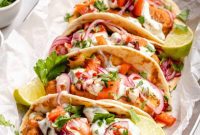 Golden Beer Battered Vegan Fish Tacos