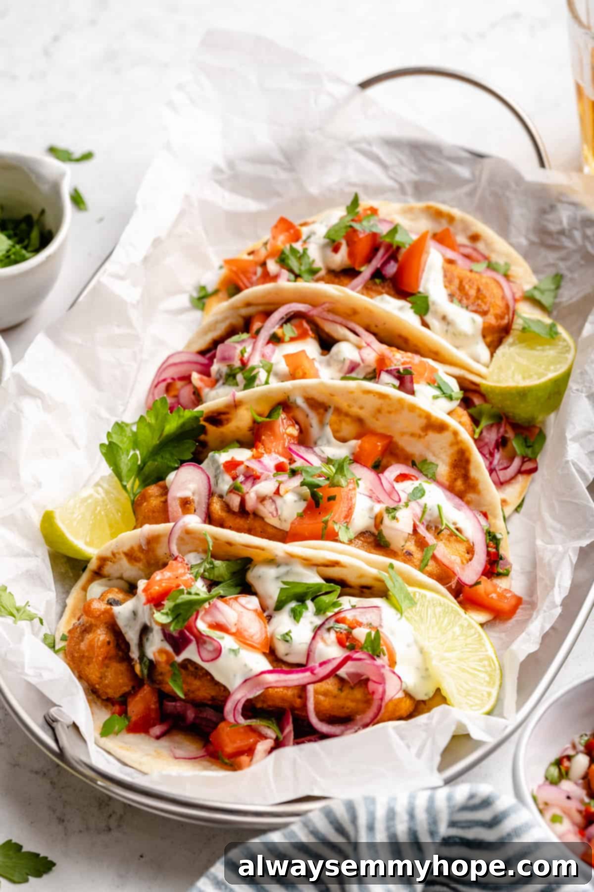 Golden Beer Battered Vegan Fish Tacos 1 featured 20186