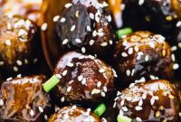 Sweet and Sticky Vegan Meatballs