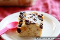 Heirloom Birthday Bread Pudding