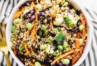 Speedy Sesame Ginger Quinoa Salad
