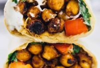 Smoky BBQ Chickpea Wraps with Creamy Ranch