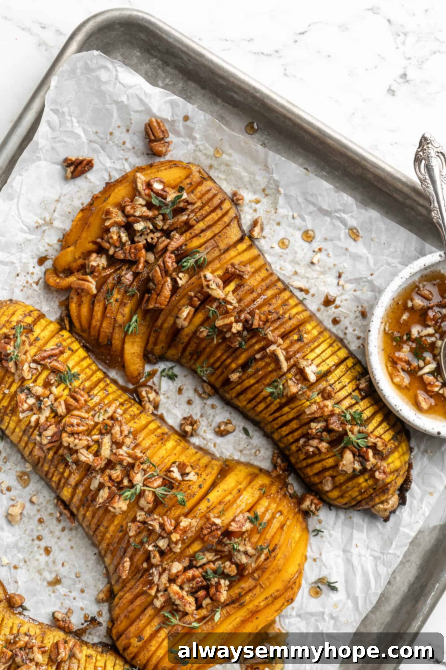 Garlic Herb Hasselback Butternut Squash 1 featured 22504