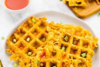 Golden Crispy Mac & Cheese Waffles