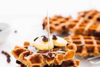 Chocolate Chip Banana Bread Waffles