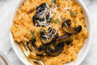 Rich Vegan Mushroom Risotto