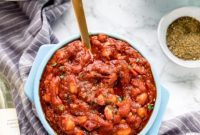 Velvety Smoked White Beans in Tomato Garlic Sauce