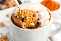Spiced Vegan Pumpkin Mug Cake