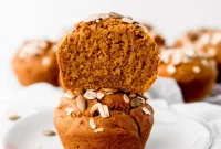 Fluffy and Moist Vegan Pumpkin Muffins