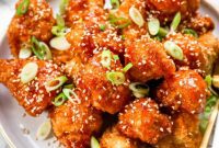 Crispy Sweet and Sour Cauliflower Wings