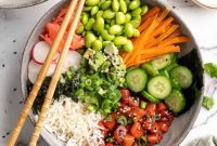 Vibrant Vegan Poke Bowls