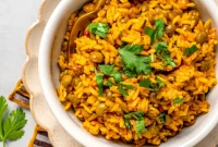 Vegan Puerto Rican Arroz con Gandules