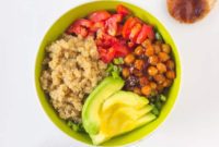 Vibrant Tropical Quinoa Power Bowl with Smoky BBQ Chickpeas