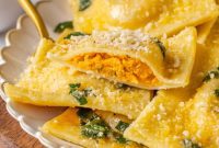 Golden Butternut Squash Ravioli