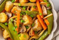 Sliced Chicken and Mushroom Stir-fry
