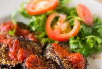 Crispy Almond Eggplant Bake