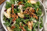 Crisp Fall Apple Pecan Feta Salad