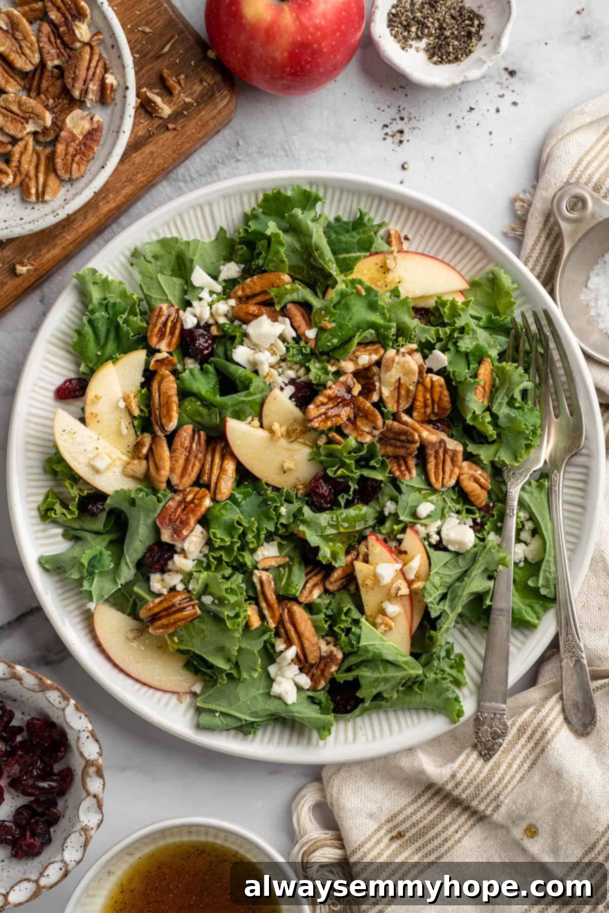 Crisp Fall Apple Pecan Feta Salad 1 featured 6825