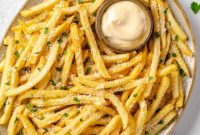 Homemade Garlic Fries (Baked or Fried)