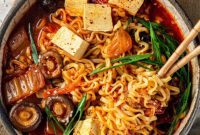 Spicy Kimchi Tofu Ramen