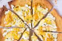 Caramelized Onion and Apple Goat Cheese Pizza