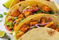 Mushroom Fajita Tofu Tacos