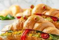 Spooky Monster Breakfast Sandwich