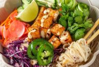 Vietnamese Banh Mi Rice Noodle Bowl