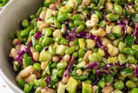 Ginger Garlic Edamame Salad