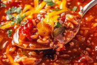 Deconstructed Stuffed Pepper Soup