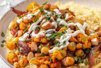 Fragrant Moroccan Cauliflower Chickpea Tagine