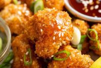 Sweet Heat Sriracha Cauliflower Bites