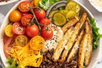 Vegan Cheeseburger Bowl Delight