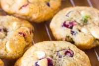 White Chocolate Cranberry Pistachio Gluten Free Cookies
