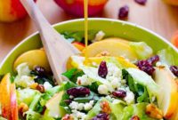 Apple and Blue Cheese Salad with Honey-Apple Vinaigrette